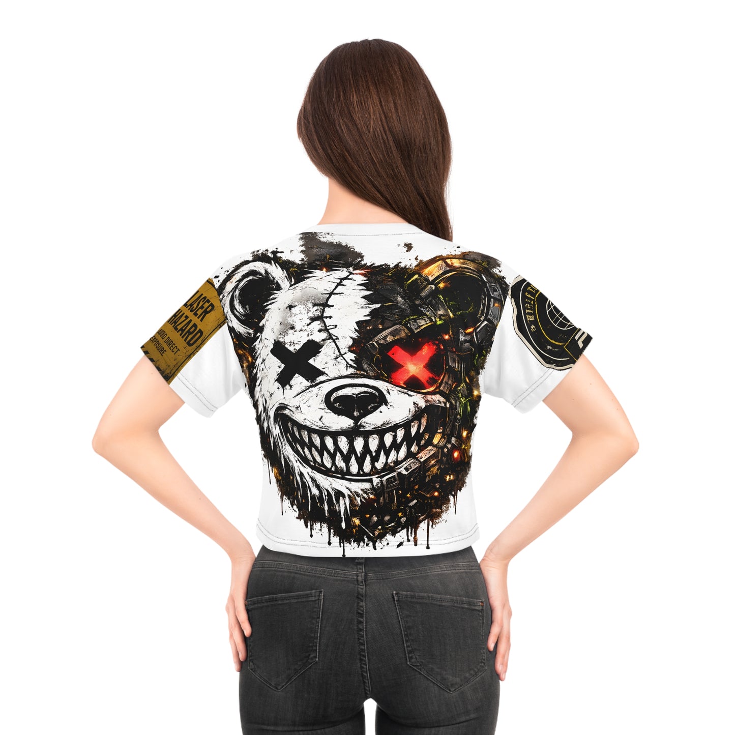 Third Rotation Held — Crop Tee (AOP), Warehouse Division