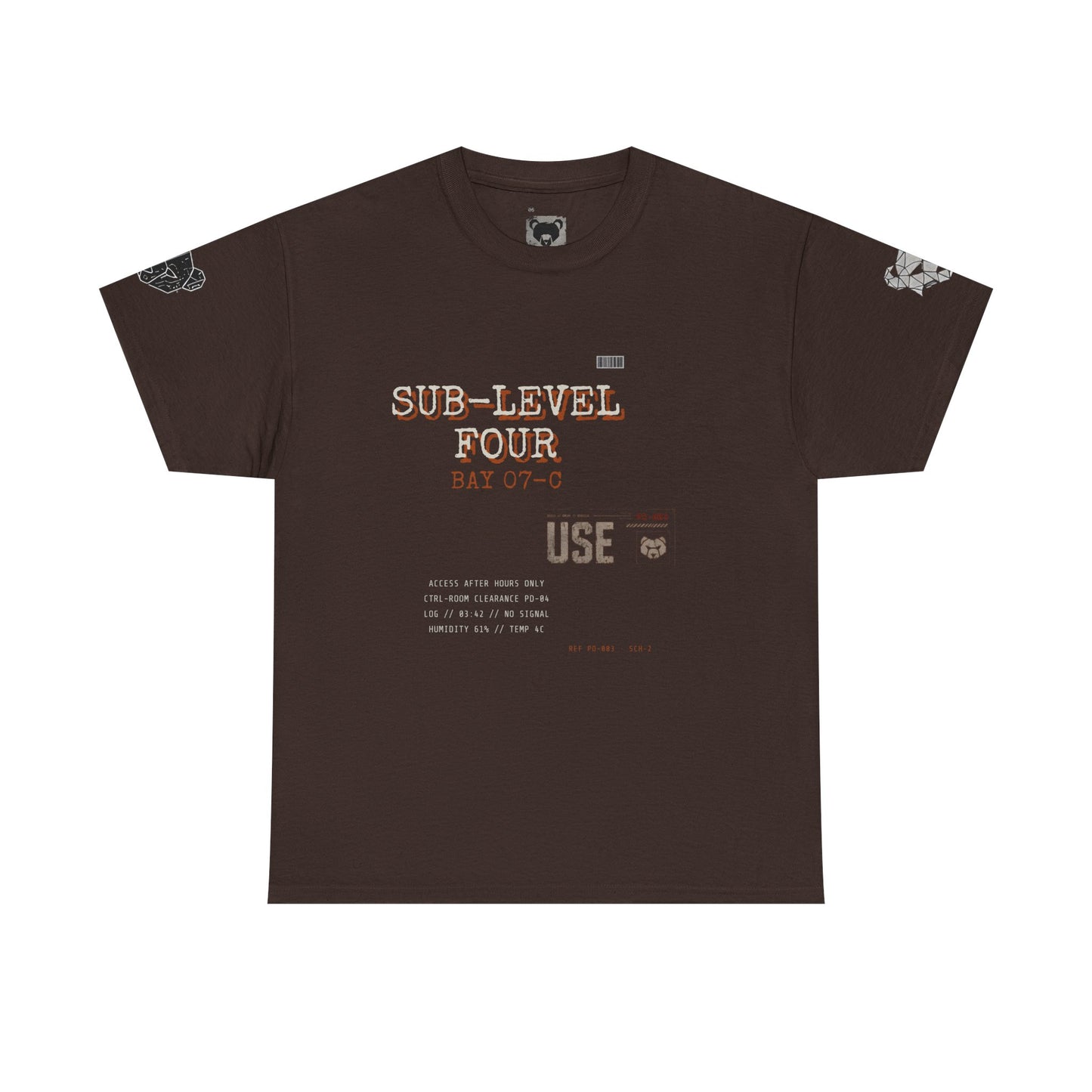 Bear Punk Graphic Tee — "SUB-LEVEL FOUR" Streetwear T‑Shirt