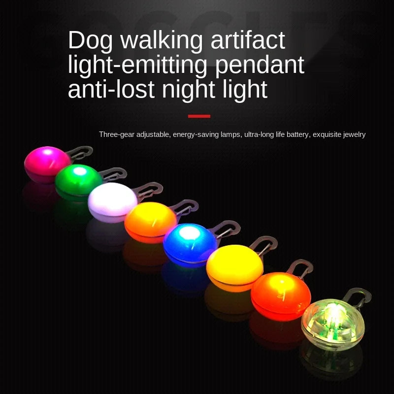 Led Dog Collar Drop Replaced Ornament Tag Luminus anti Lost Night Light Pet Safty Pendant Cat Christmas Clothing Accessories