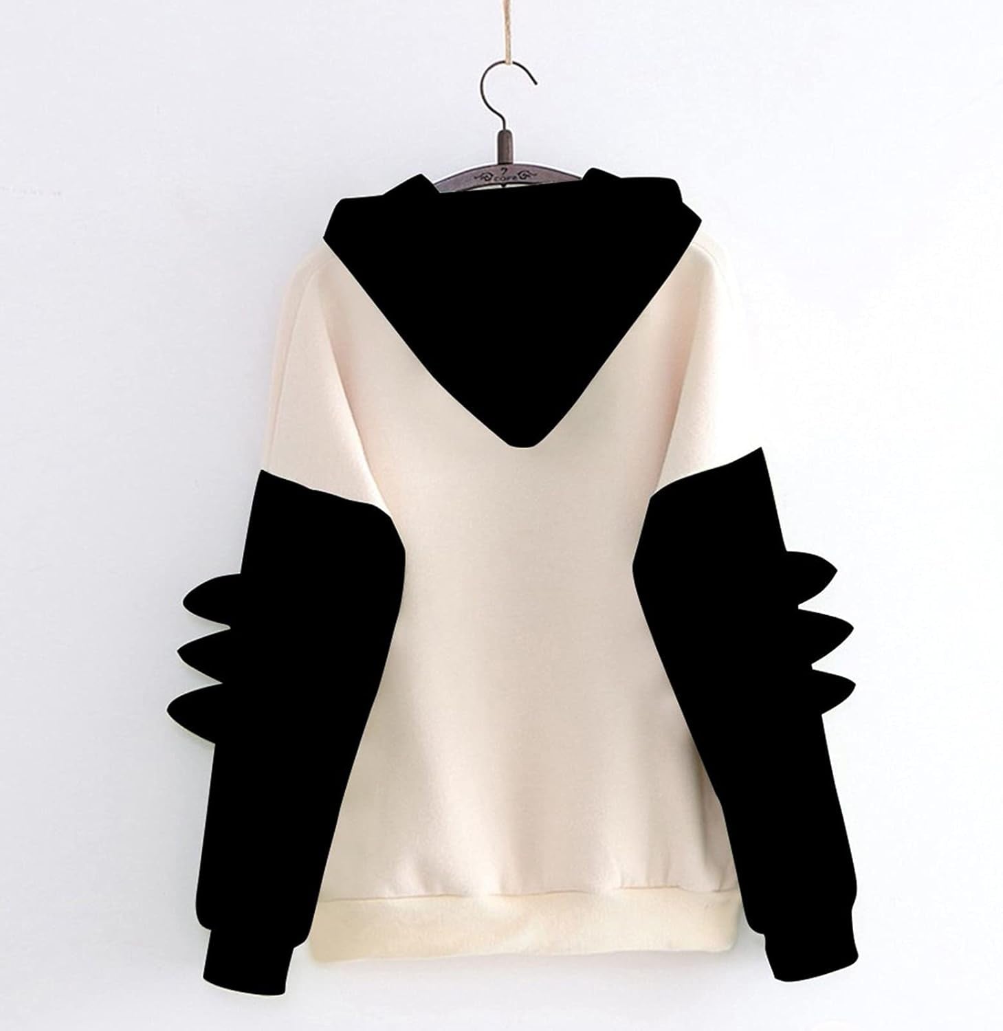 Cute women's dinosaur hoodie from PressureDen.store featuring a stylish cartoon dinosaur design on a cozy fall pullover sweatshirt.