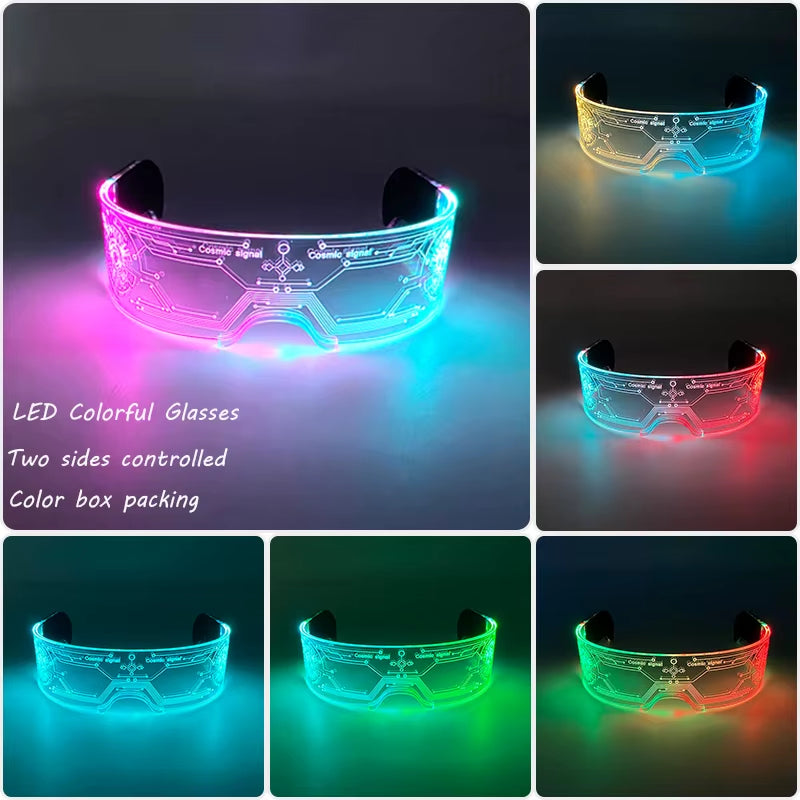 Glow in the Dark LED Sunglasses for Ultimate Nightclub and Rave Style