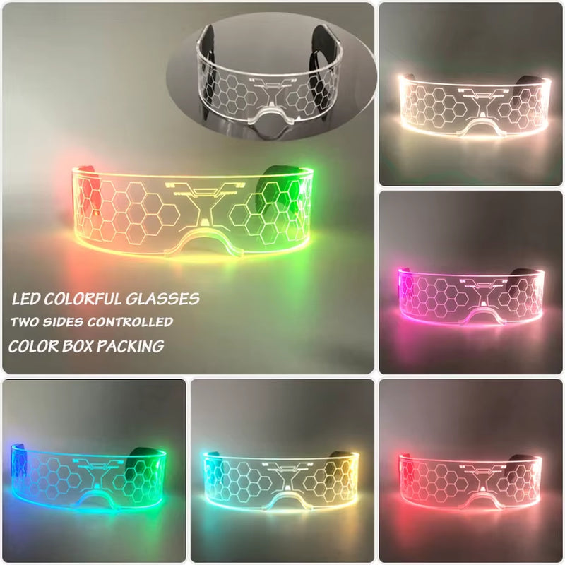 Glow in the Dark LED Sunglasses for Ultimate Nightclub and Rave Style