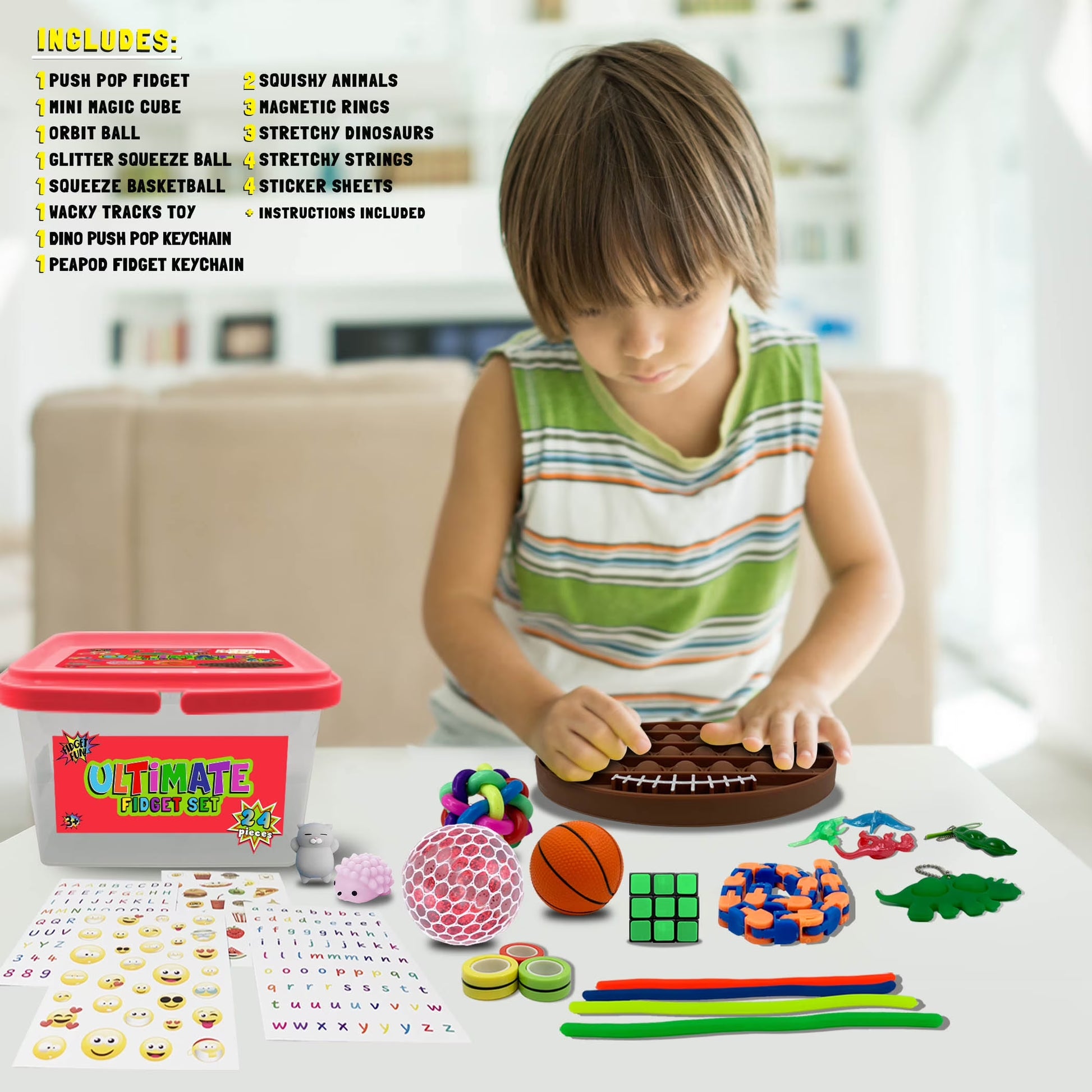 Ultimate 24-Piece Red Fidget Set – Unleash Your Focus and Fun!