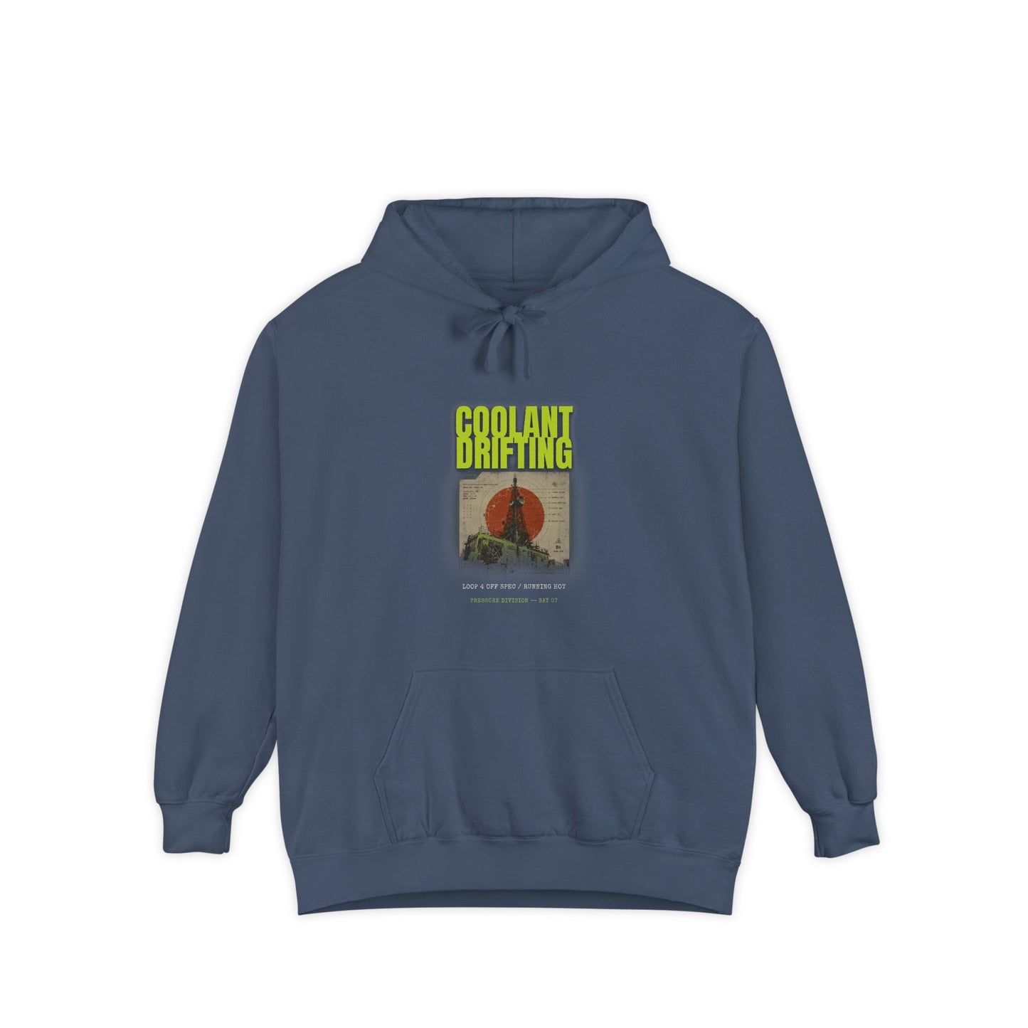 Coolant Drifting Unisex Garment-Dyed Hoodie