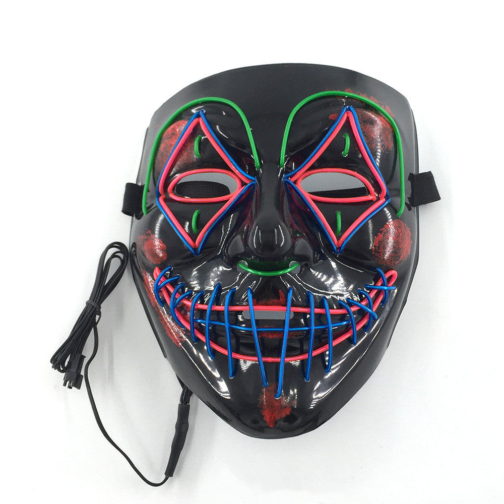 Ultimate Spooktacular LED Glowing Halloween Mask for Frights!