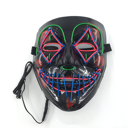 Ultimate Spooktacular LED Glowing Halloween Mask for Frights!
