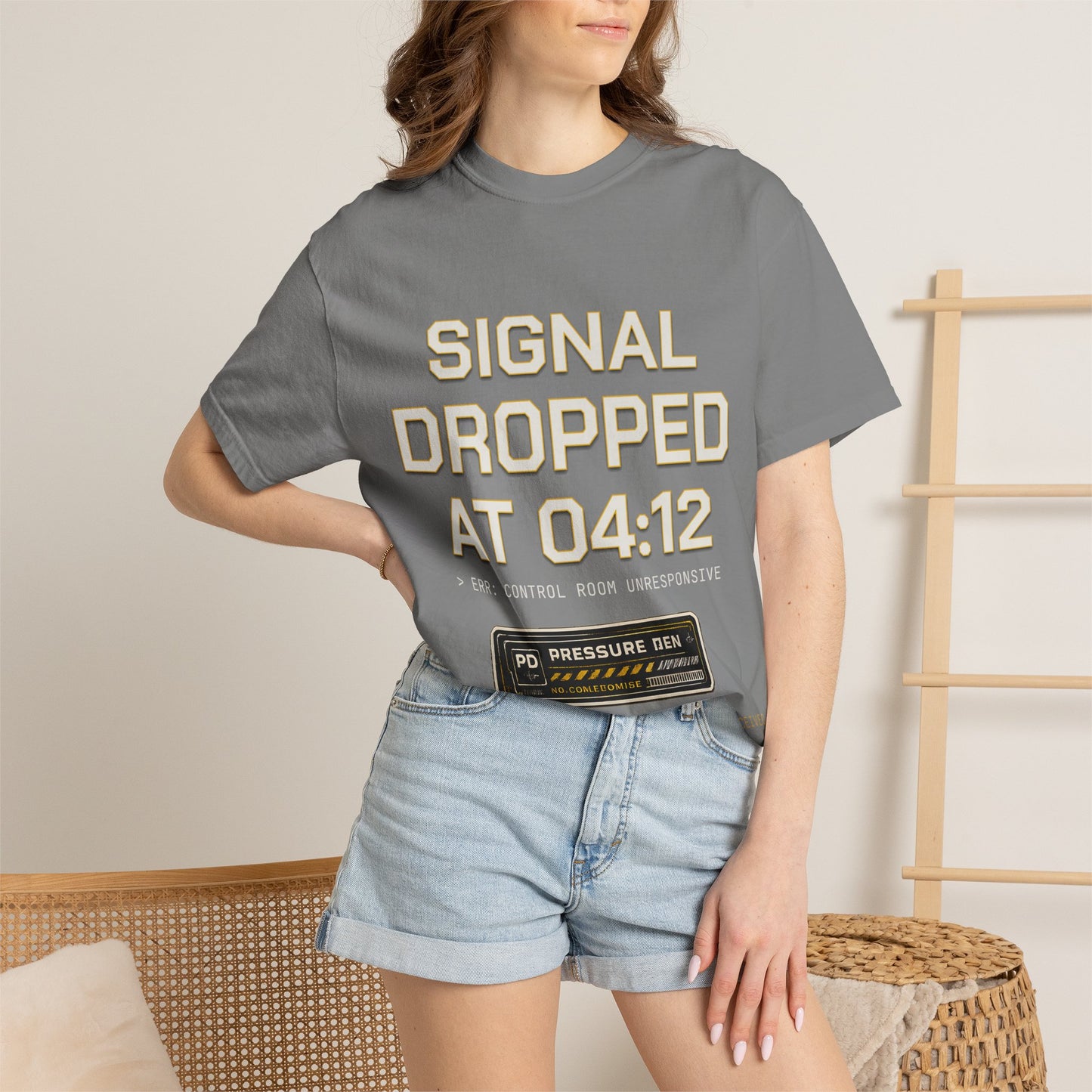 Streetwear T‑Shirt — "Signal Dropped at 04:12" Graphic Panda Tee