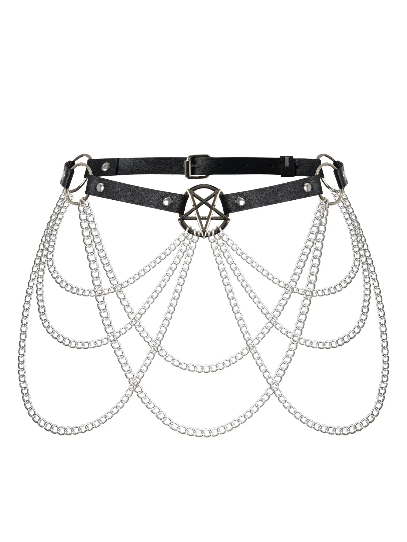 Goth Punk Sexy PU Leather Bra Harness Fashion Chest Harness Woman Outfit Accessoreis Leather Cage Bra Harness Accessories