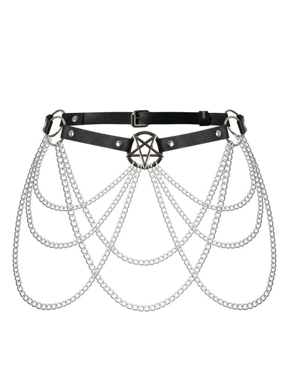 Goth Punk Sexy PU Leather Bra Harness Fashion Chest Harness Woman Outfit Accessoreis Leather Cage Bra Harness Accessories