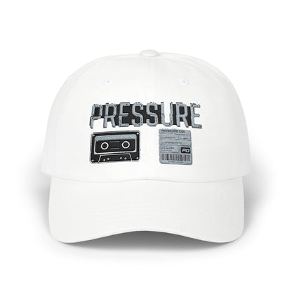 Pressure Retro Cassette Dad Cap — Vintage Tape Graphic Baseball Hat