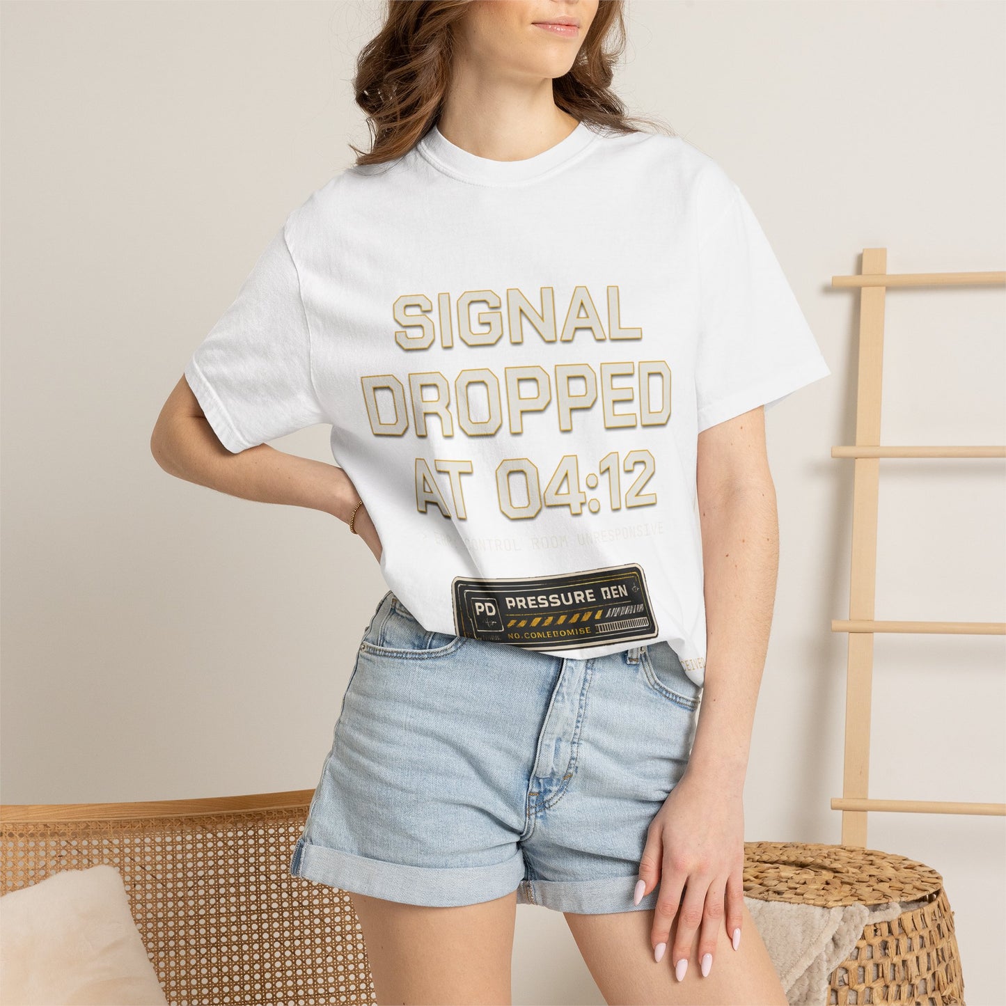 Streetwear T‑Shirt — "Signal Dropped at 04:12" Graphic Panda Tee