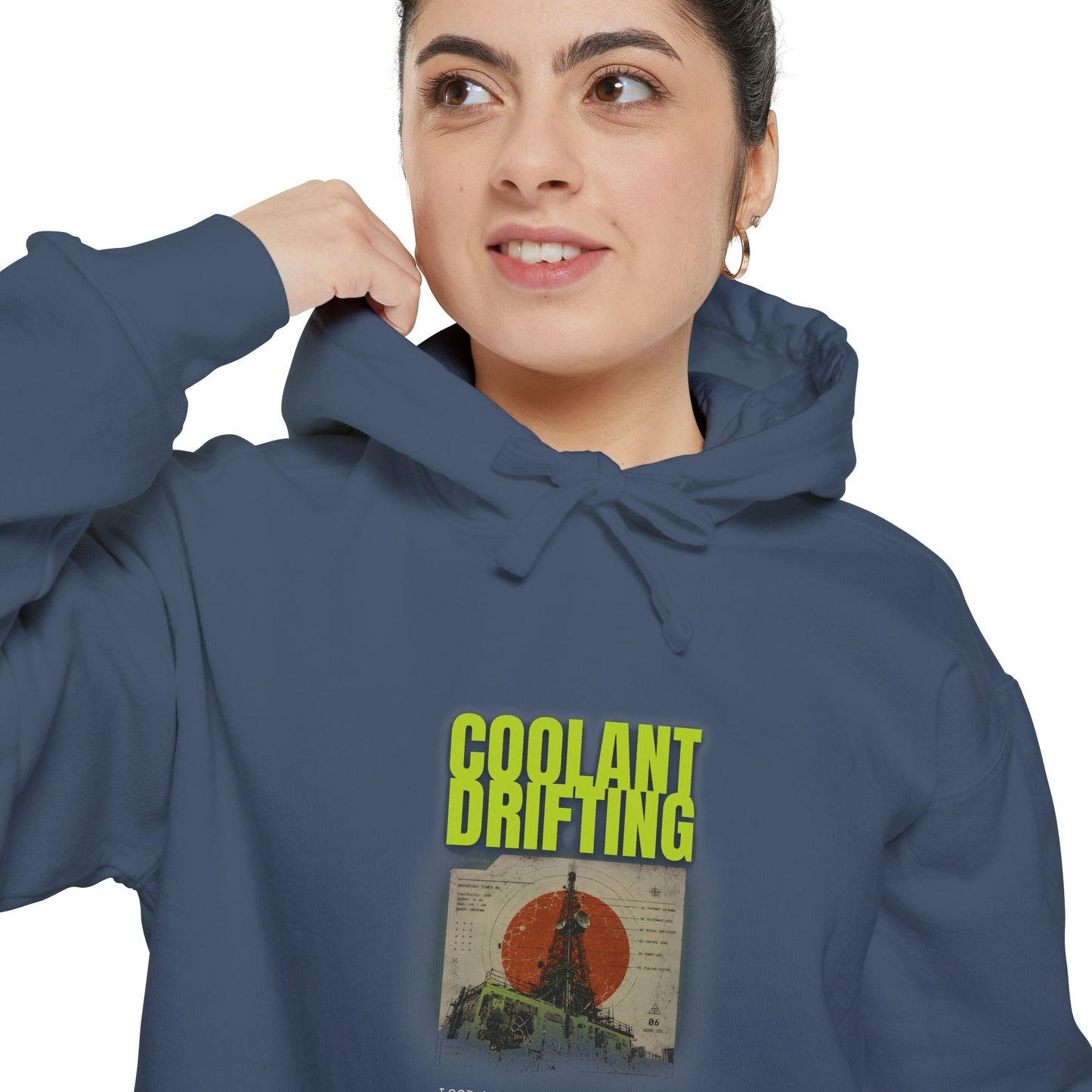 Coolant Drifting Unisex Garment-Dyed Hoodie