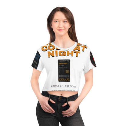 Cold Cured Crop Tee (AOP) — After Hours