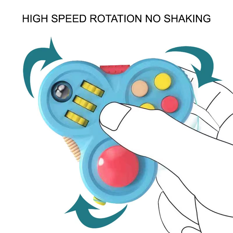 Rotating Magic Bean Fidget Toy - Stress Relief for Adults & Kids with Autism and ADHD