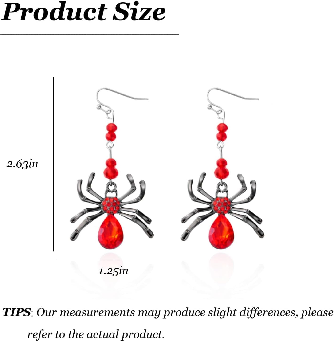 ULLKEL Gothic spider, bat, and witch hat earrings, statement jewelry for alt aesthetic, punk cosplay, and spooky themed looks.