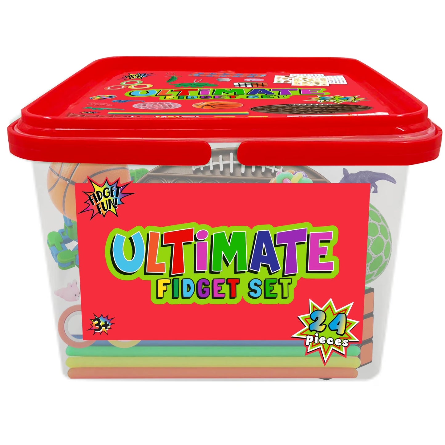 Ultimate 24-Piece Red Fidget Set – Unleash Your Focus and Fun!
