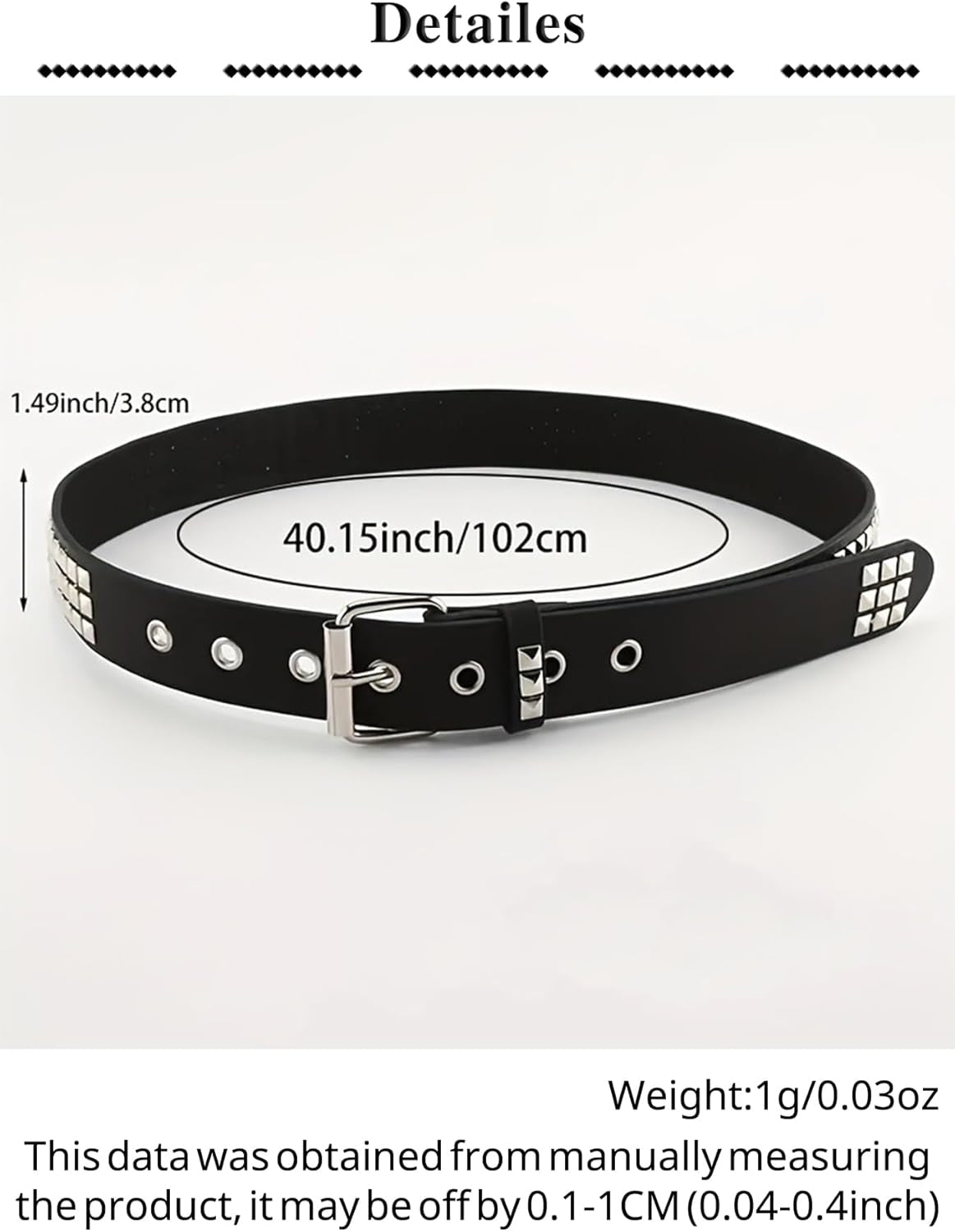 QWALIT punk chain belt for women, black leather accessory with metal chain details, ideal for goth and rave fashion styles.