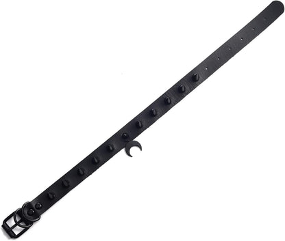 Goth Choker Necklaces for Women Leather Collar Spiked Chokers Moon Cross Pendants Cosplay Gothic Accessories