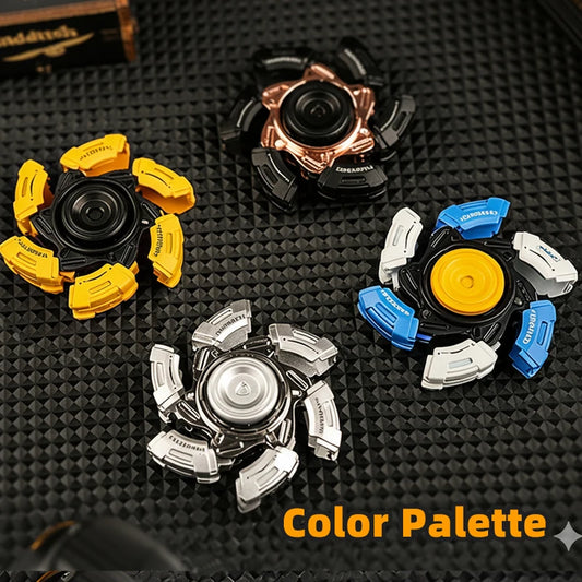 Diy Glowing Metal EDC Fidget Spinner for Adults Anxiety Relief ADHD Focus Tool Cool Gadgets Gifts for Men Women Kids Fidget Toy