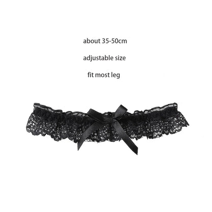 Sexy Leather Heart Belt Elastic Leg Thigh Garter Girl Women Harness Goth Accessories Black Gothic Rivet Punk Anklet