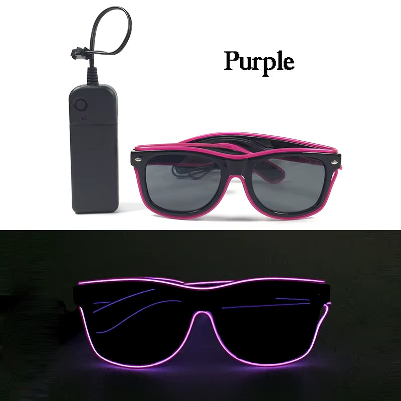 Glow in the Dark LED Sunglasses for Ultimate Nightclub and Rave Style