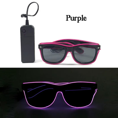 Glow in the Dark LED Sunglasses for Ultimate Nightclub and Rave Style