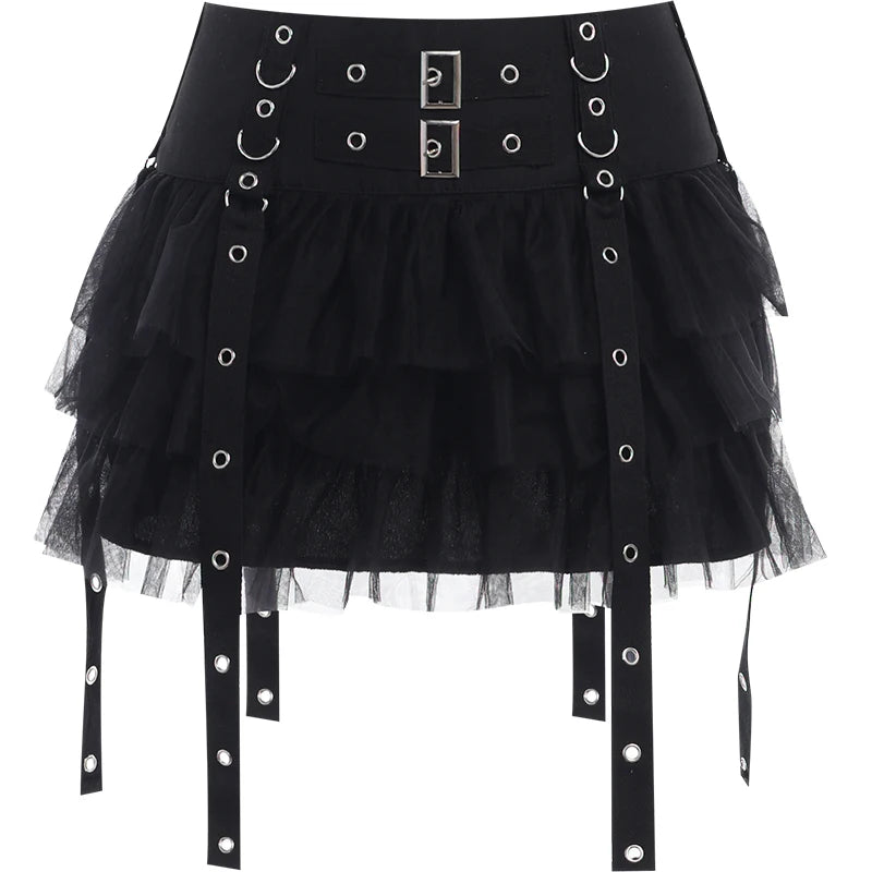Y2K goth plaid pleated mini skirt for women, high-waisted summer streetwear, featuring kawaii harajuku aesthetic and trendy fashion style