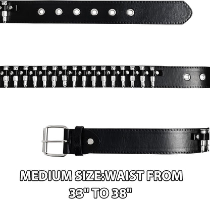 Studded Belt Bullet Rivets Belt Y2K Secene Costume Women Men Goth Belts
