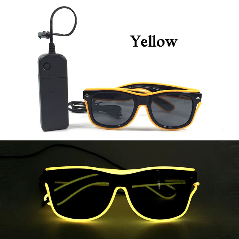 Glow in the Dark LED Sunglasses for Ultimate Nightclub and Rave Style