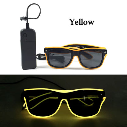 Glow in the Dark LED Sunglasses for Ultimate Nightclub and Rave Style