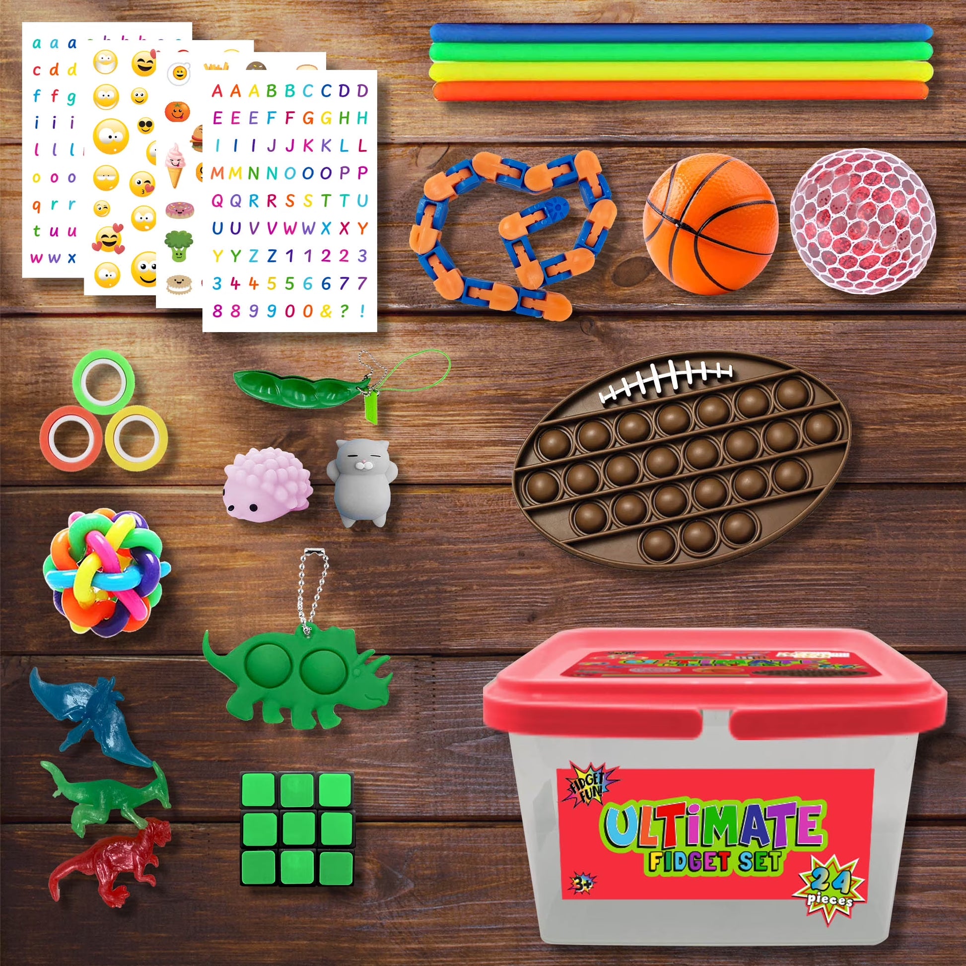 Ultimate 24-Piece Red Fidget Set – Unleash Your Focus and Fun!