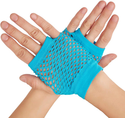 Trendy Fingerless Fishnet Gloves for Women - Emo Goth 80s Scene Accessories