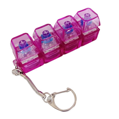 4-In-1 Keyboard Clicker Fidget Toy - Stress Relief Keychain for Fun & Focus
