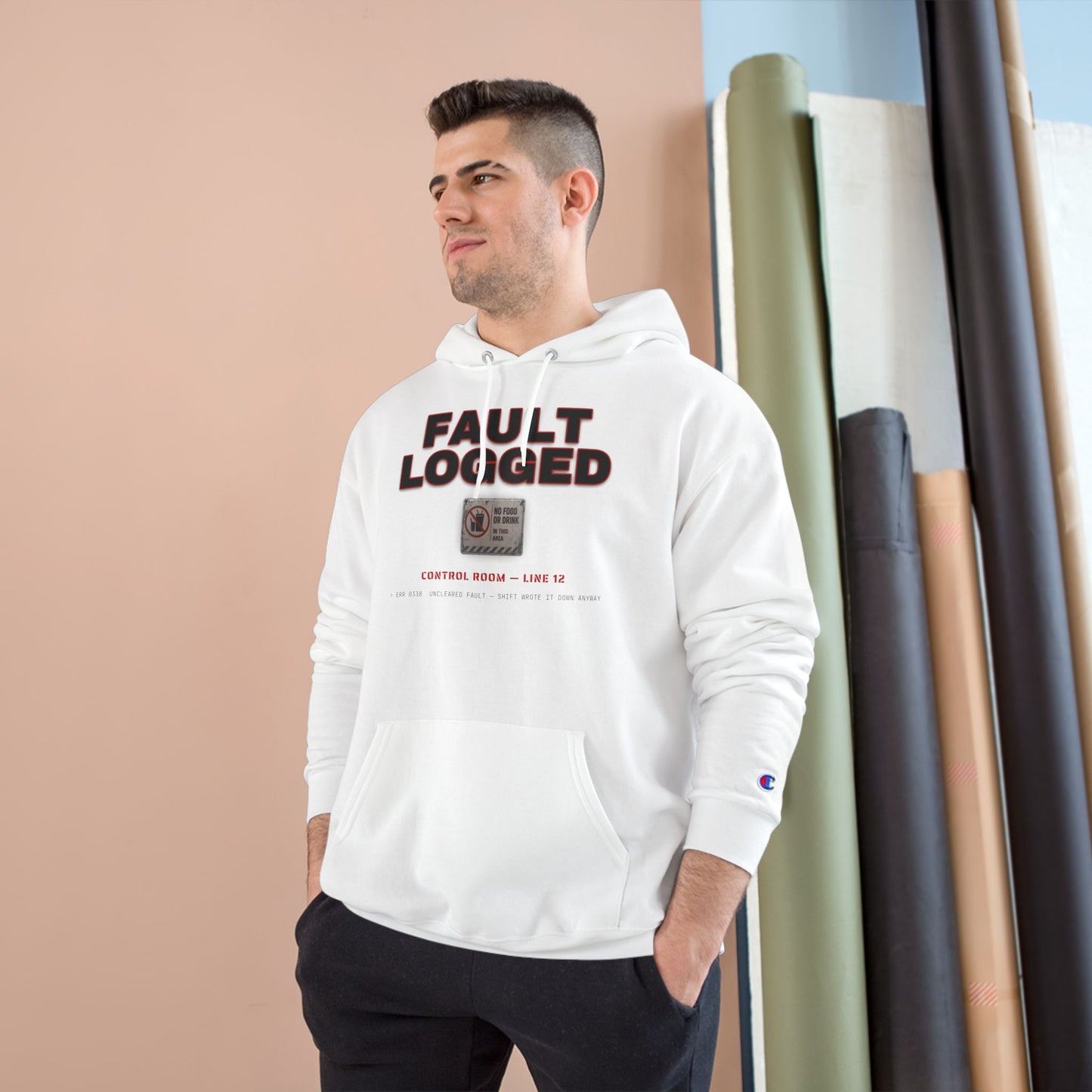 Fault Logged 0338 Champion Hoodie