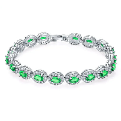 18Cm Goth Blue Red Green Black Color Oval Bracelet Bangle for Women 99Cents Man Goth Freeshippings Item Wholesale Jewelrys6923