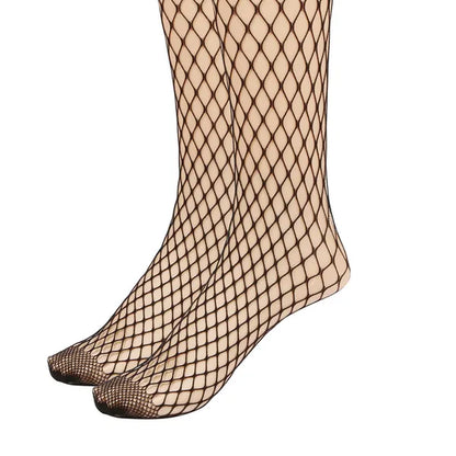 Seductive High Waist Fishnet Tights - Stretchy Mesh Hollow Out Pantyhose for Ultimate Allure