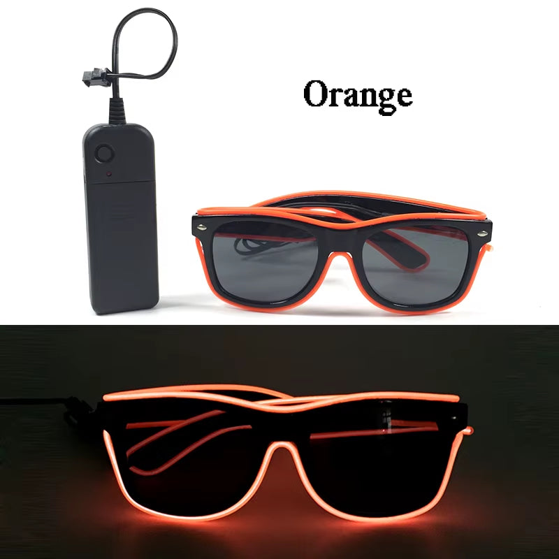 Glow in the Dark LED Sunglasses for Ultimate Nightclub and Rave Style