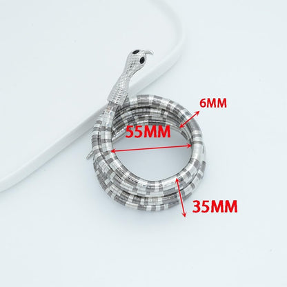 Goth Snake Necklaces for Women Punk Snake Necklace Bendable Snakes Choker Necklace Medusa Necklaces Halloween Prom Jewelry Costume Emo Accessories Style5