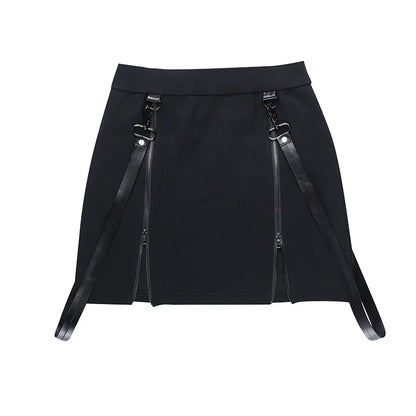 Y2K goth plaid pleated mini skirt for women, high-waisted Harajuku aesthetic streetwear, perfect for summer fashion.