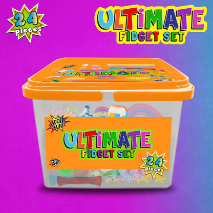 Ultimate 24-Piece Orange Fidget Set for Stress Relief and Focus