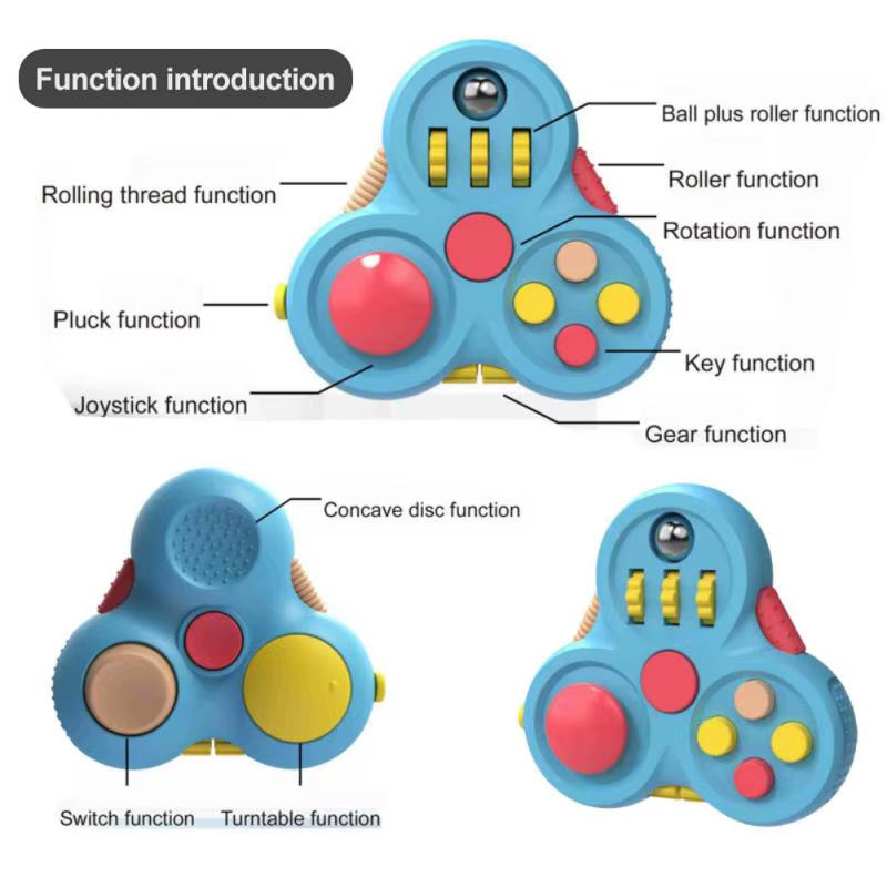 Rotating Magic Bean Fidget Toy - Stress Relief for Adults & Kids with Autism and ADHD