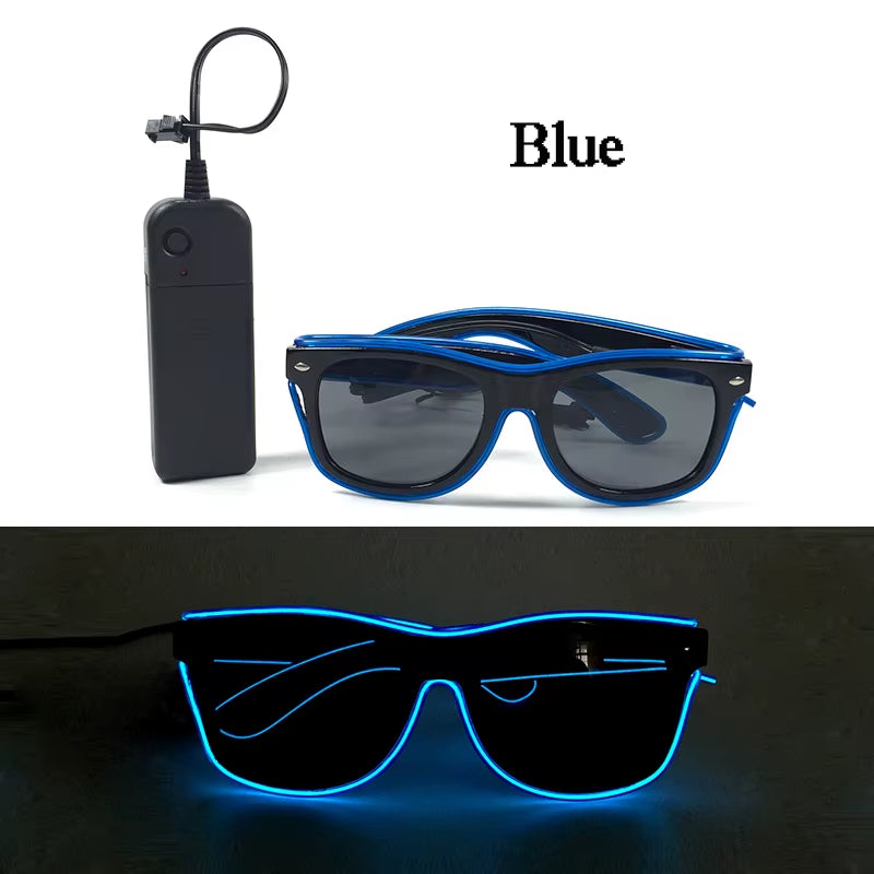 Glow in the Dark LED Sunglasses for Ultimate Nightclub and Rave Style