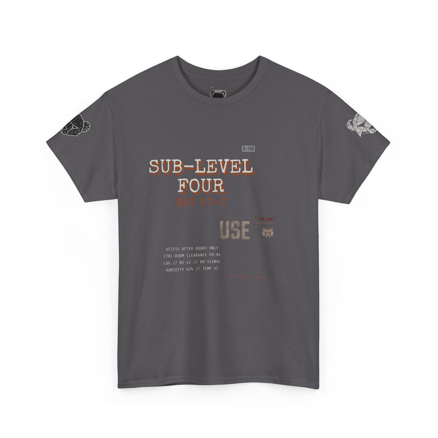 Bear Punk Graphic Tee — "SUB-LEVEL FOUR" Streetwear T‑Shirt