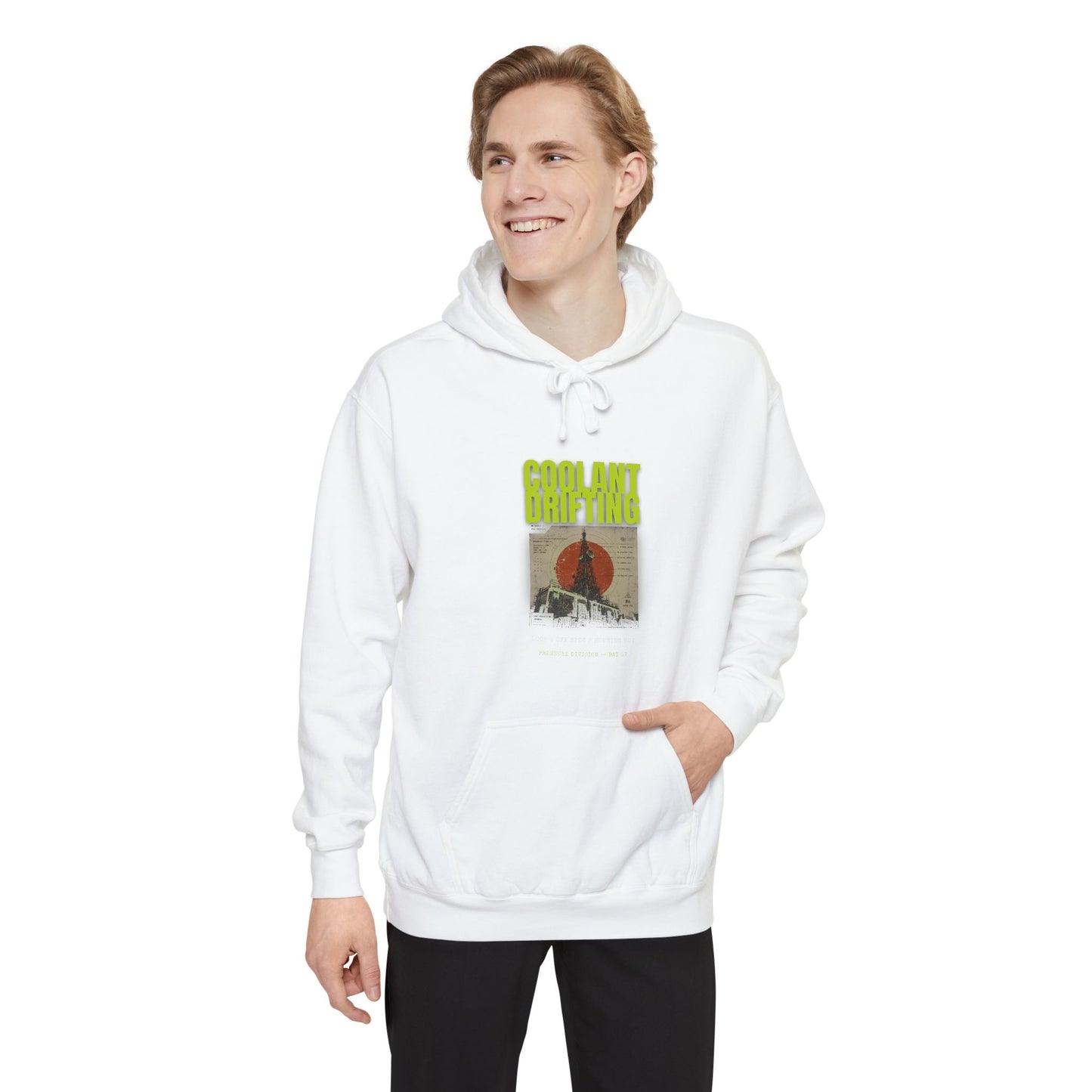 Coolant Drifting Unisex Garment-Dyed Hoodie