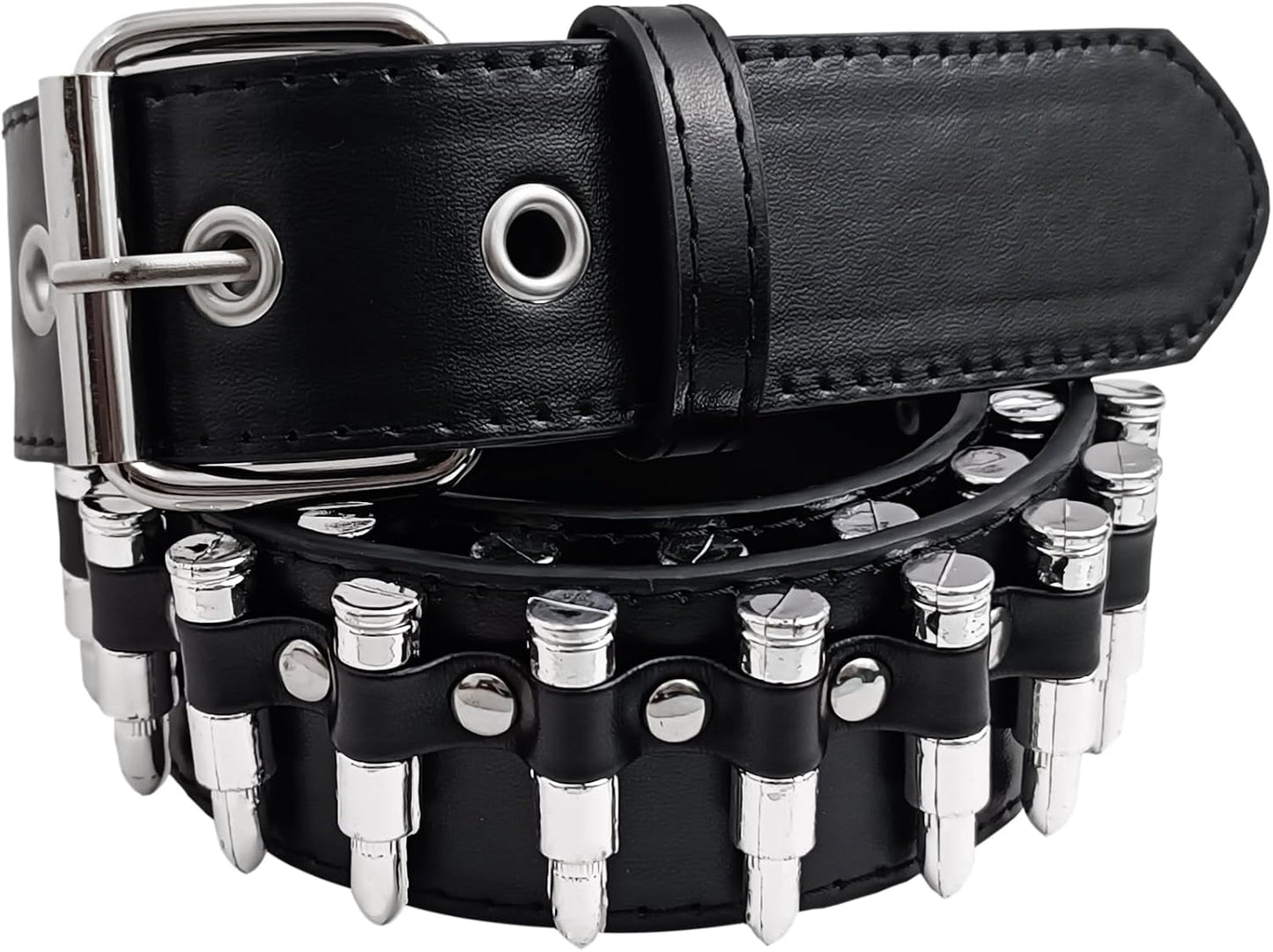 Studded Belt Bullet Rivets Belt Y2K Secene Costume Women Men Goth Belts