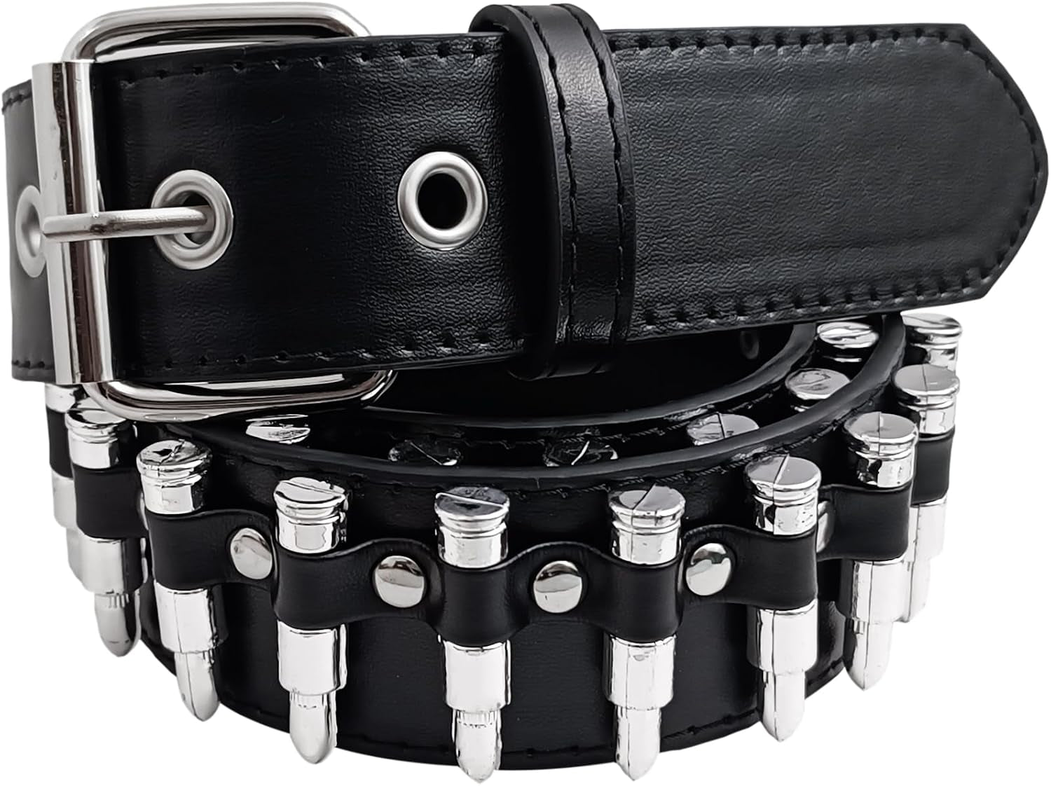 Studded Belt Bullet Rivets Belt Y2K Secene Costume Women Men Goth Belts
