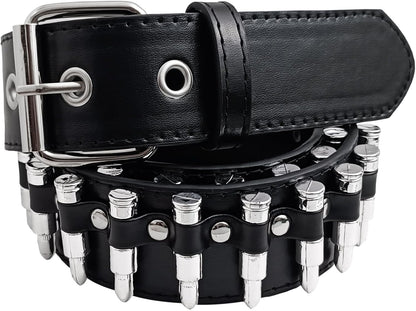 Studded Belt Bullet Rivets Belt Y2K Secene Costume Women Men Goth Belts