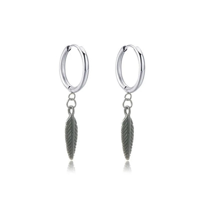 New Punk Stainless Steel Chain Hoop Earrings for Women Men 2021 Trendy Goth Pop Hip Hop Pendants Ear Jewelry Accessories Earring