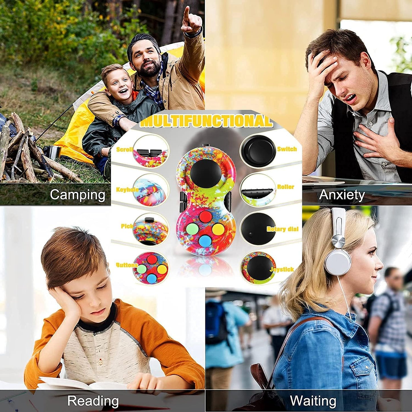 Ultimate 35-Piece Fidget Toy Set for Stress Relief and Anxiety Management - Perfect for ADHD and Sensory Play!