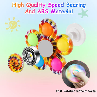 6-Pack Pop Fidget Spinners - Perfect Party Favors, Easter Basket Stuffers, and Classroom Prizes for Kids and Teens!